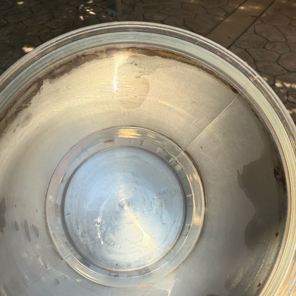 Crate&Barrel Brushed Metal Canister - Picture 5 of 8